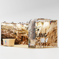 Stand d'exposition portable et pliable en aluminium, type droit, imprimé par sublimation, pour publicité et exposition