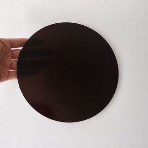 All'ingrosso personalizzato 4mm di spessore foglio di vetro in ceramica resistente al calore nero pannelli circolari in vetro - Product Image 2
