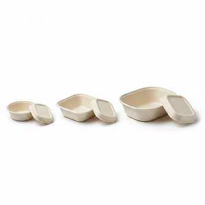 Contenedor de Bagazo con Logotipo Personalizado al por Mayor, Caja de Almuerzo Sostenible de Fibra de Caña de Azúcar para Catering a Granel y Entrega de Alimentos - Product Image 3