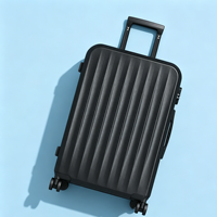 Valise rigide professionnelle grande capacité avec compartiments, porte-gobelet amovible, crochet pour sac de courses et serrure à combinaison à 3 chiffres