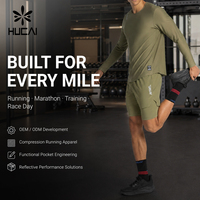 Pantalones Cortos de Compresión de 9 Pulgadas para Hombre, Fabricados a Medida, con Bolsillos para Teléfono, Transpirables, Elásticos, para Entrenamiento