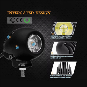 Đèn chiếu sáng phía sau Amber 100W Đèn chiếu sáng xe máy có dây nịt Đèn sương mù lái xe 4,5 inch cho xe máy - Product Image 4