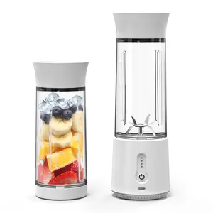 Liquidificador portátil de 500ml, espremedor elétrico portátil, recarregável, usb, para smoothies e frutas, mini espremedor batedor de frutas