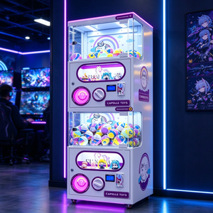 Coin Operated Capsule Toy Vending Machine with LED Light Up Cabinet Twist <strong>Knob</strong> Control for Shopping Mall Kids Indoor Playground - Product Image 5