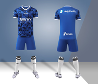 Ensemble de maillots de football de haute qualité pour club saoudien, personnalisables, à séchage rapide, avec impression, fabriqués en Thaïlande