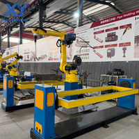 Robot de soudage à double poste et machine unique, système de soudage robotisé à 6 axes pour MIG MAG TIG, soudage de tôles métalliques