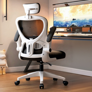 Chaise de bureau ergonomique moderne et élégante avec fonction bascule, dossier haut en maille respirante, chaise de direction économique - Product Image 4