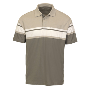 Suave y elegante de talla grande para hombres para Polos de moda 100% algodón Slim Fit diseño patrón de rayas de calidad superior - Product Image 1