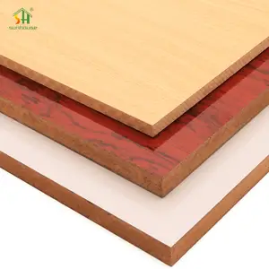 1220X2440Mm Wood Grain Laminate Medium Fibreboards White Melamine Mdf Hdf Board