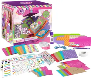 Card Crafting Explosion Arts and Crafts Box- Complete Card Making Kit for Girls - Birthday Gift Box to Tween - DIY Greeting Card