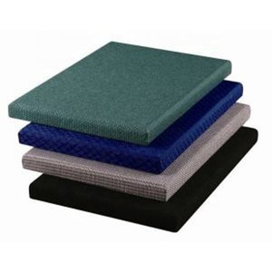 Paneles de pared acústicos decorativos de diseño moderno NRC 0,9, tablero acústico de lana de vidrio absorbente de sonido ligero - Product Image 1