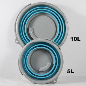 ファクトリーシリコンバス折りたたみ式フットソーキングバケット中国製折りたたみ式バケットバケット格納式折りたたみ式イースターデーに適用可能 - Product Image 5