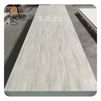 Grande dalle en acrylique à motif marbre moderne, surface solide, panneau imperméable pour la décoration des comptoirs de cuisine et de salle de bain