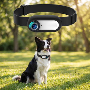 Ehomful HD 1080P Mini Cámara Inalámbrica para Mascotas, Diseño Simple y Ecológico, de Silicona Sólida, para Interiores/Exteriores, con Cintas para Gatos Pequeños - Product Image 1