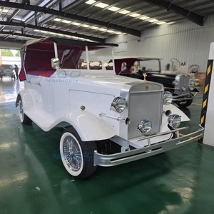 Venta Especial: Auto Eléctrico Turístico Vintage, Estilo Clásico Retro, 5 Asientos, Color Blanco, para Resort - Product Image 5