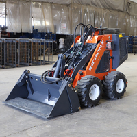 Teleskopik Mini selip Steer Loader Backhoe Loader Harga selip elektrik hidrolik Steer Loader