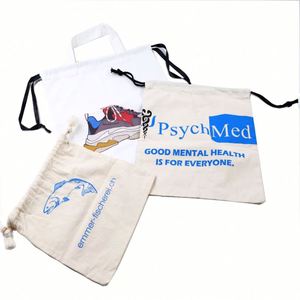 ถุงผ้าฝ้ายรีไซเคิลออร์แกนิค 100% คุณภาพดีที่สุดจากผู้ผลิตจีน พร้อมโลโก้พิมพ์ตามสั่ง - Product Image 1