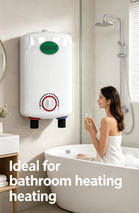 Chauffe-eau électrique instantané à commande par bouton avec protection contre la surchauffe, design compact et alimentation en eau chaude continue pour usage domestique - Product Image 2