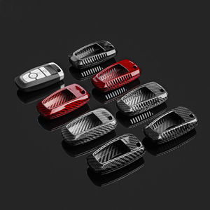 Étui pour clé de voiture en fibre de carbone adapté à Ford Edge Focus ST ECOSPORT Expedition Explorer F-150 Raptor F-250-F-550 Fusion Mustang Ranger - Product Image 4