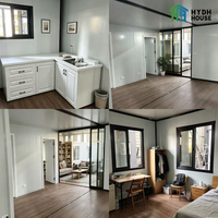 Maison conteneur mobile certifiée CE HYDH de 20 pieds - Bureau préfabriqué, atelier, assemblage rapide, panneaux sandwich en acier