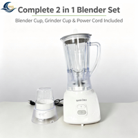 2-in-1 Blender Grinder Machine Multifunctionele Elektrische Sapcentrifuge Mixer 1.5L Blender 0.5L Maalbeker Fruit Groente Kruiden Noten