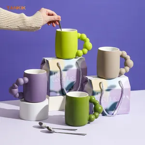 Bonne vie série mignon Style nordique mode LOGO personnalisé anniversaire affaires Promotion cadeau tasse tasse en céramique tasse