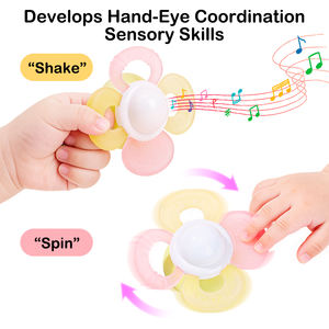 Ensemble de gants de dentition en <span class=keywords><strong>silicone</strong></span> pour bébé, en forme de doigt de mouton, de qualité alimentaire, papillon 3D, hochet, anneau de dentition avec brosse à dents et étui, OEM/ODM - Product Image 3