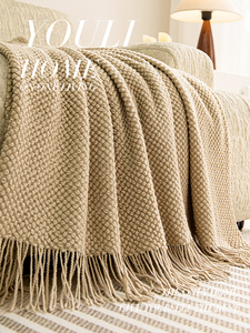 Manta Nórdica Youli para Oficina, Hotel y Alojamiento, Manta para Siesta, Chal, Toalla, Pie <span class=keywords><strong>de</strong></span> Cama, Camping, Color Sólido, para Sofá - Product Image 3
