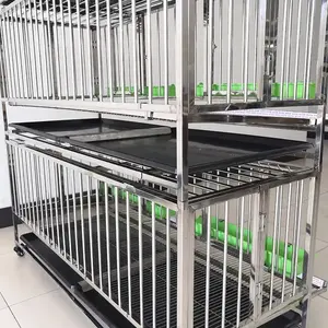 Stainless Steel 3-layer Quail Cage With Automatic Feeding Function Quail Egg Collector Rutin Chicken Cage Egg Laying Cage