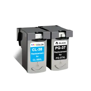 ממוחזרות מחסניות דיו עבור Canon PG-37 CL-38 Pixma iP1800 iP1900 iP2500 iP2600 MP140 MP190