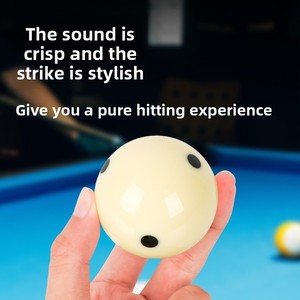 Balle <span class=keywords><strong>de</strong></span> billard <span class=keywords><strong>de</strong></span> snooker <span class=keywords><strong>de</strong></span> 52,5 mm, balle d'entraînement en résine blanche et noire, balle <span class=keywords><strong>de</strong></span> pratique en résine phénolique haute brillance, taille standard - Product Image 5