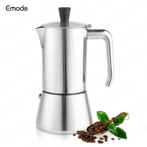 4-6 tasses Machine à expresso en acier inoxydable Moka Pot Espresso Cafetière <span class=keywords><strong>Italienne</strong></span> Home <span class=keywords><strong>Barista</strong></span> Coffee Maker - Product Image 2
