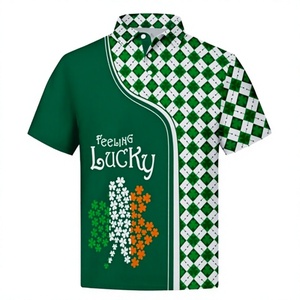 Chemise décontractée pour homme Nofyan Ind 2026 à manches courtes, col brodé, en tricot uni respirant en polyester - Product Image 2