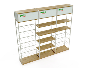 Estantería Versátil de Hierro y Madera Highbright para Exhibición en Librerías y Bibliotecas - Product Image 1