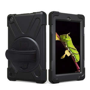 เคสกันกระแทกพร้อมขาตั้ง รุ่น Rugged Armor สำหรับ Kindle <span class=keywords><strong>Fire</strong></span> HD 8 <span class=keywords><strong>ปี</strong></span> <span class=keywords><strong>2017</strong></span>/2018 รุ่นที่ 7/8 - Product Image 2