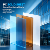 Plaque solide en polycarbonate à haute transmission lumineuse, résistante aux chocs, anti-UV, couleurs personnalisées pour auvents et serres