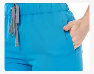 Su misura a maniche corte con cerniera Rayon cursice per donne abbigliamento da ospedale elastico Anti-rughe uso medico infermieristico - Product Image 5