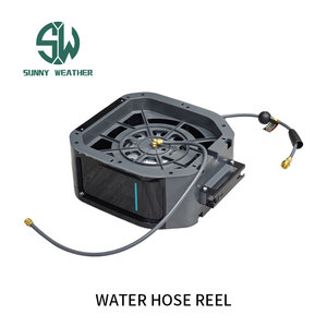 Enrouleur de <span class=keywords><strong>tuyau</strong></span> combiné 5-en-1 avec pistolets de nettoyage et embouts de protection |   Eau/Électricité/Air/Mousse double/Professionnel haute pression - Product Image 4