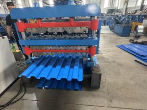 Nouveau type de machine de tôle de toiture en tuile émaillée en acier ondulé automatique à une seule couche avec moteur et pompe - Product Image 2