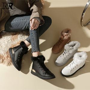 Chaussures de <span class=keywords><strong>randonnée</strong></span> d'hiver pour femmes, bottes de <span class=keywords><strong>neige</strong></span> à lacets classiques, chaussures d'extérieur pour femmes - Product Image 3