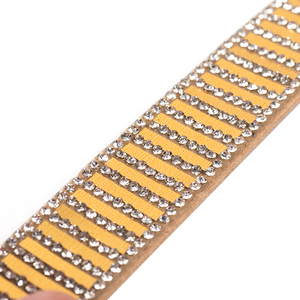 Sandales à la mode personnalisées décoration bande de cristal semi-ronde cordon strass corde pour chaussures - Product Image 5