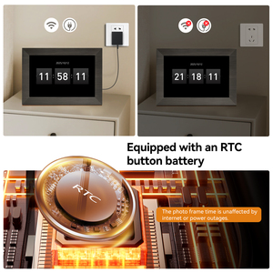 Cadre photo numérique intelligent en gros de 10,1 pouces, 32 Go, avec <span class=keywords><strong>écran</strong></span> tactile IPS HD 1280*800, Wi-Fi, personnalisable, pour montage mural - Product Image 3