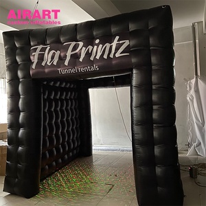 Cabine photo gonflable noire pour la décoration d'événements. Cabine photo gonflable personnalisée pour l'affichage lors d'événements commerciaux - Product Image 4