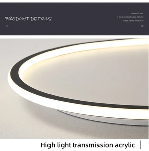 New <b>Modern</b> Indoor <b>Lighting</b> 38W 50W 60W Ultra Thin <b>Modern</b> Minimalist Pendant Lamp Round <b>Led</b> <b>Ceiling</b> Lamp for Living Room Bedroom - Product Image 4