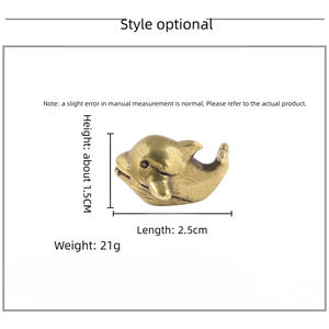Whale Ornamente antike spielen alte Messing Ornamente handgemachte Tee Haustier Auto Dekoration. - Product Image 4