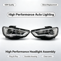 Ensemble complet de phares avant xénon HID avec feux de jour LED et clignotants, pièces de rechange OEM pour Audi A3 2014-2016