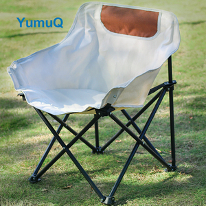 YumuQ acolchado portátil plegable Camping Quad brazo césped silla trasera con dosel para adultos al aire libre - Product Image 5
