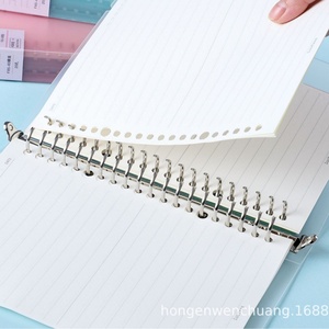 Sinh viên di động máy tính xách tay chất kết dính 60 Sheets PVC Bìa A5/<span class=keywords><strong>A3</strong></span> xoắn ốc có thể thay đổi lá kẹo màu Loose-Leaf giấy cho các trường học sử dụng - Product Image 4