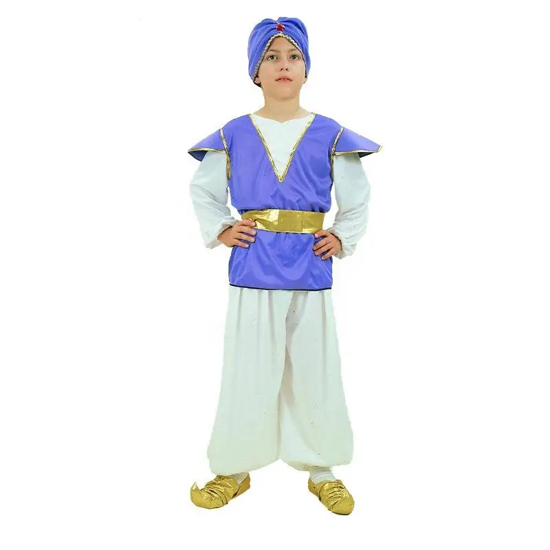 Hot Selling Halloween Costumes For Kids Movie Costume Children Aladdin Prince Costume for Cosplay