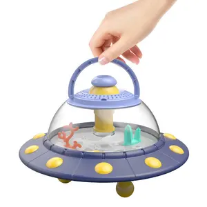 Educational biological 360 degree rotating observation UFO toy Elton science laboratory STEM toys insect plant viewer for kids